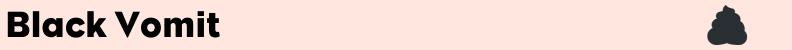 Black dog vomit