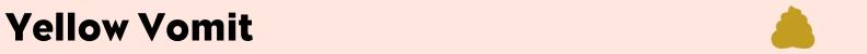 Yellow dog vomit