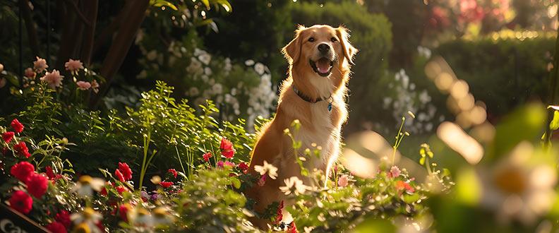 A Golden Retriever, the most popular dog breed on TikTok