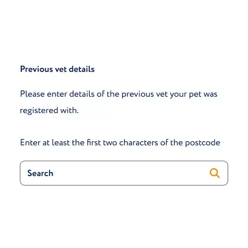 how to make a pet insurance claim previous vet details