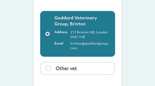 how to make a pet insurance claim previous vet details